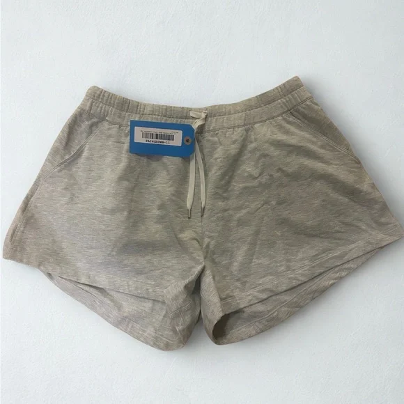 NWT Lululemon Mellow In HR Lounge Shorts | Light Gray | Size 14 Women’s - Picture 7 of 8